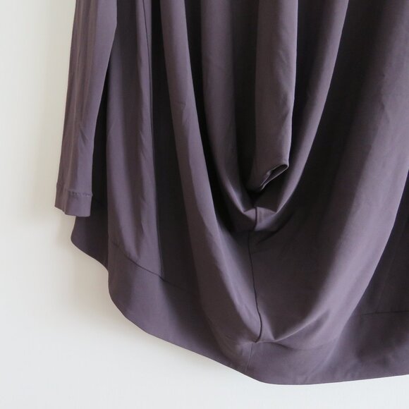 OSKA ISCHIKO Drapey Open Front Circle Cardigan in Mauve Purple Lagenlook Minimal - Picture 8 of 12